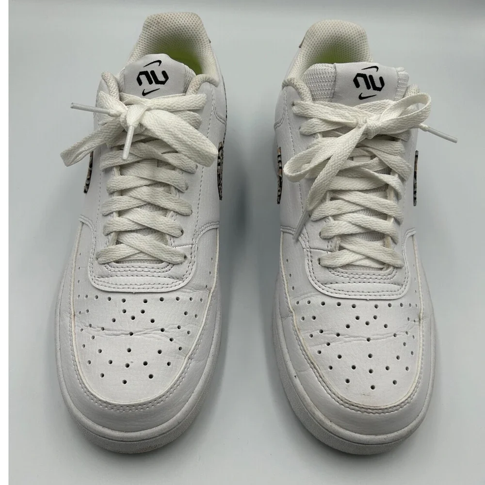 Nike Court Vision‎ Low Next Nature White Hemp Geometric FN7323-100 Womens 9.5